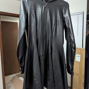 BLACKMILK Black Leather Dress